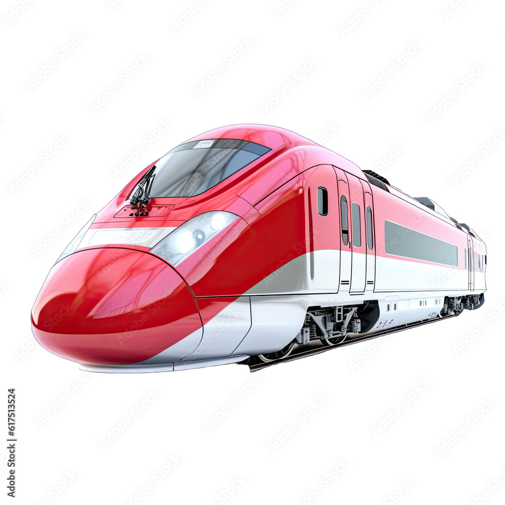 a red and white train on a white background a red and white train on a white background