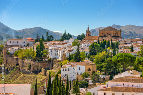 Ronda, Spain old town townscape.