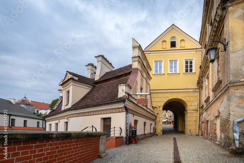 Lublin, Poland - view of Brama Grodzka historic city gate  photo