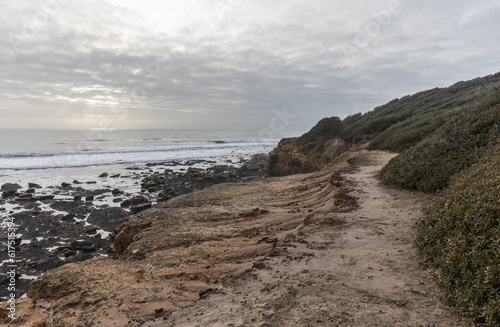 View from the little cliffs of la pointe du Payre (Vendee, France)