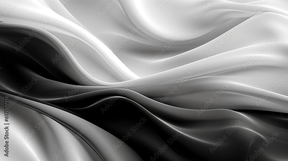 White and black transparent fabric abstract background. Ai generative White and black transparent fabric abstract background. Ai generative