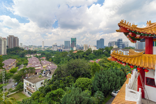 Kuala Lumpur scenic city view from Thean Hou Temple