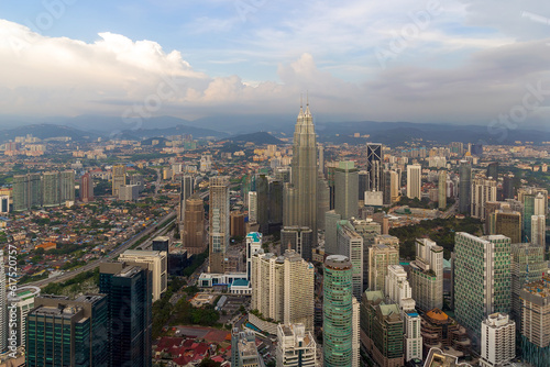 Photography Kuala Lumpur modern cityscape aerial view
