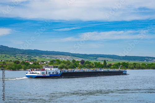 An inland waterway vessel on the Rhine - Germany