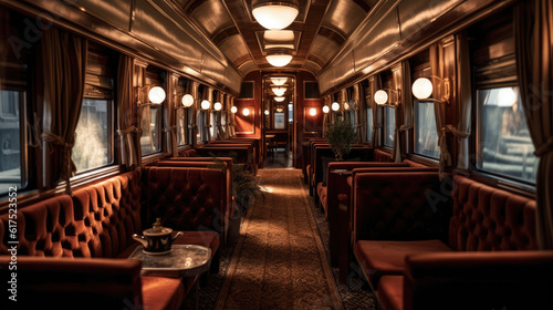 Luxurious and classic train interior © didiksaputra