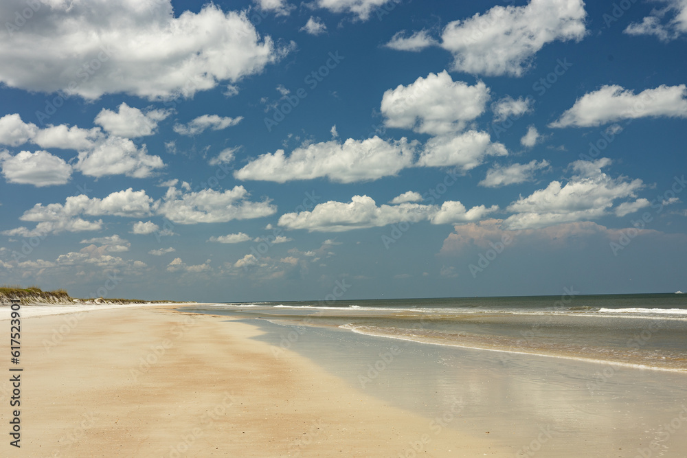 Anastasia beach near Saint Augustine in Florida