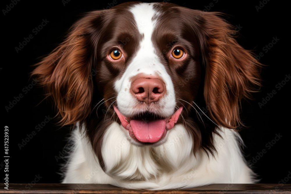 A hyperrealistic capture of a highly detailed dog with a playful tongue sticking out, showcasing its fun-loving and energetic personality, in hyperrealistic 8k detail A hyperrealistic capture of a highly detailed dog with a playful tongue sticking out, showcasing its fun-loving and energetic personality, in hyperrealistic 8k detail