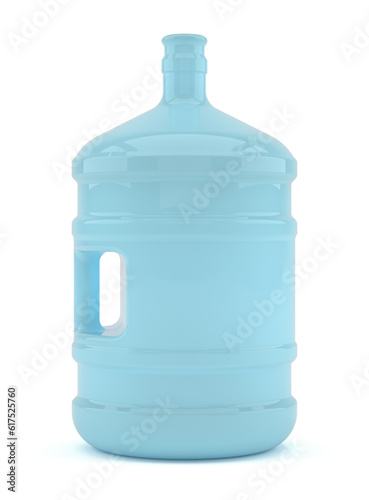 Big bottle of water isolated on a white background. 3D illustration