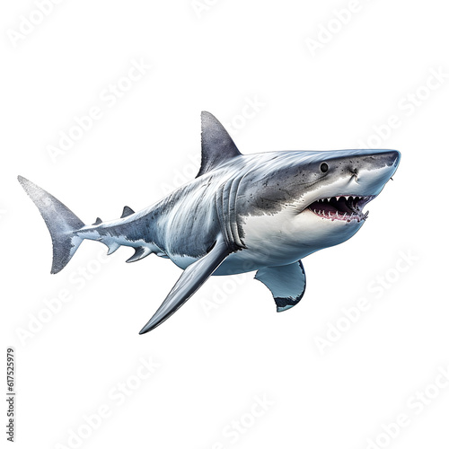 shark full body, isolated on white background © konstantin.bot