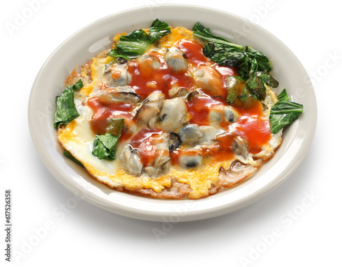 oyster omelette, taiwanese cuisine
