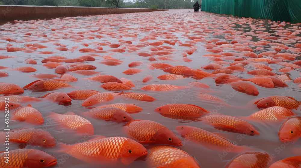 Red tilapia fish farming, Tubtim fish economic importance of fish