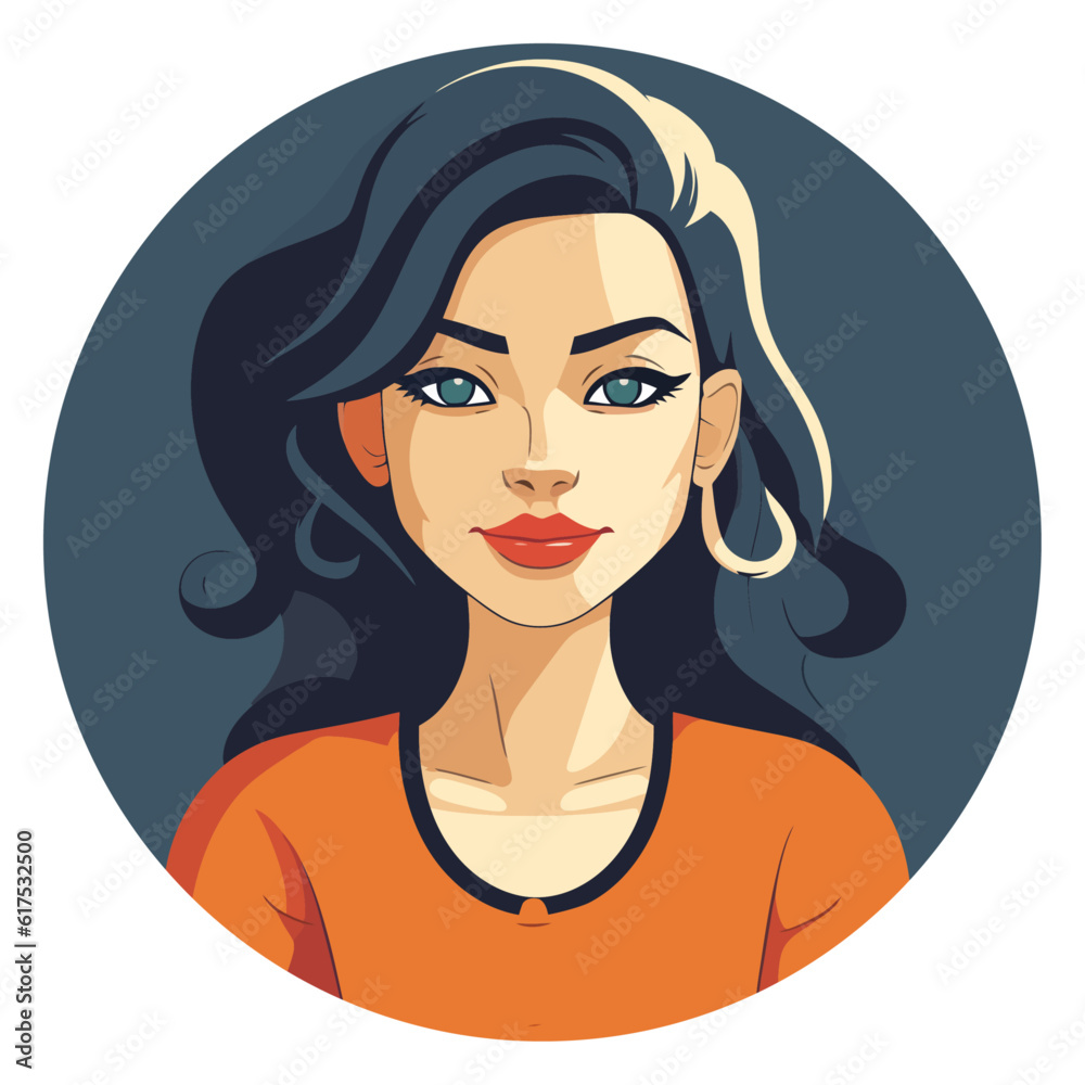 Beautiful female avatar with striking features and a radiant smile, exuding grace and charm, capturing the essence of timeless beauty Beautiful female avatar with striking features and a radiant smile, exuding grace and charm, capturing the essence of timeless beauty