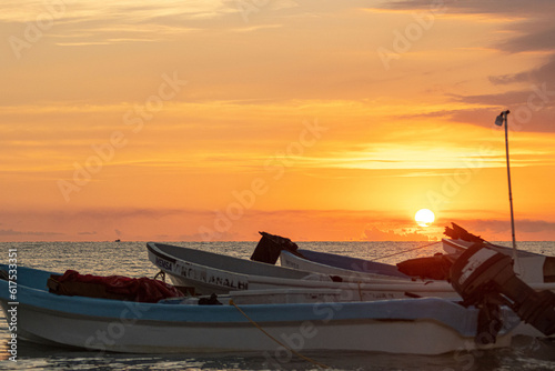 ATARDECER EN PUERTO PROGRESO MERIDA YUCATAN 