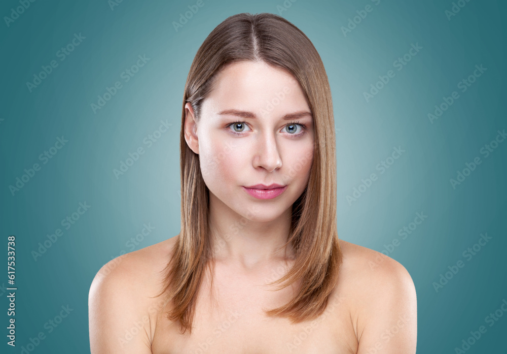 Young naturally beautiful woman with great skin complexion Young naturally beautiful woman with great skin complexion