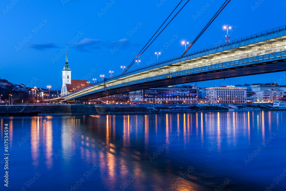 Naklejka premium Beautiful night shot at twilight