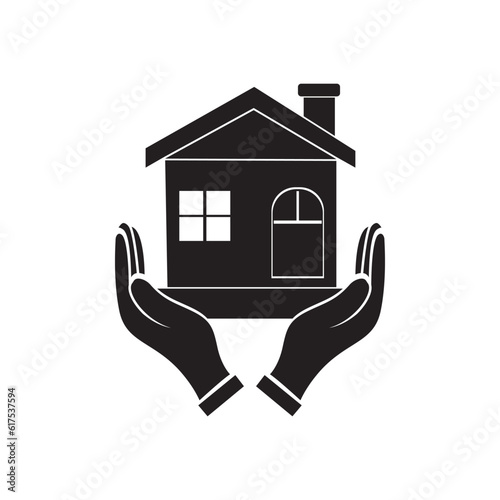 Mortgage, loan, care icon