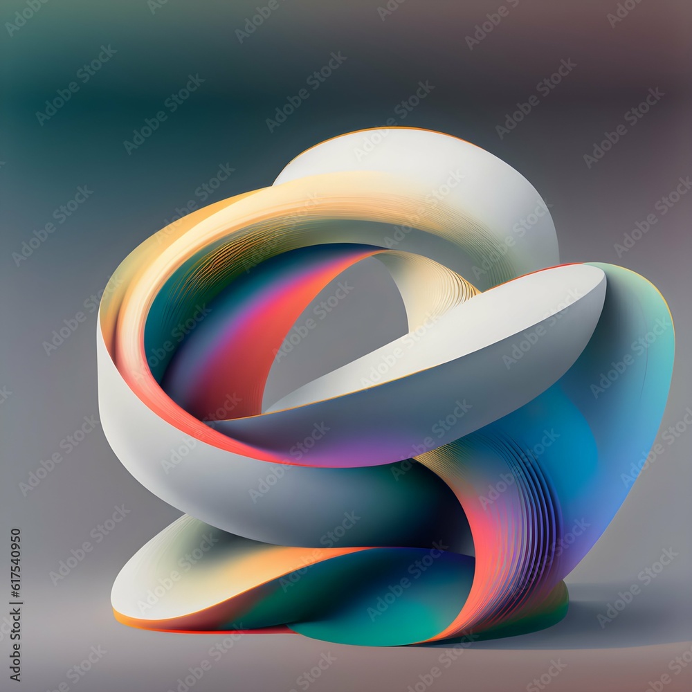 minimalism abstract contemporary sculpture graphic design print 3d