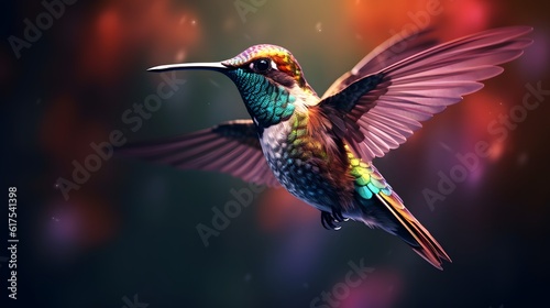 Beautiful flying hummingbird cinematic photography © Altair Studio