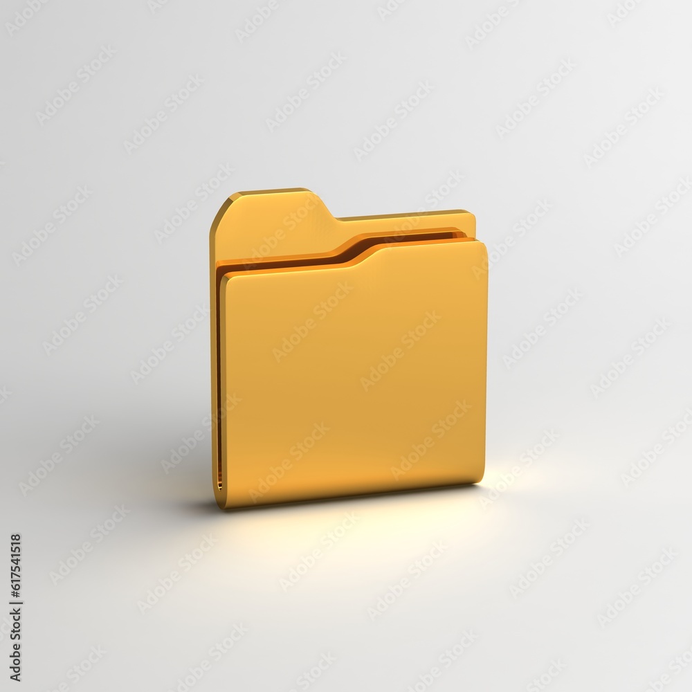 folder file document data object 3D illustration objects folder file document data object 3D illustration objects