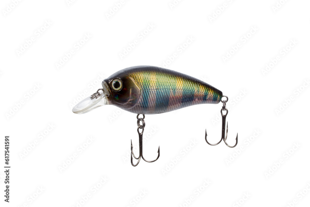 Hard bait for catching predatory fish equipped with triple hooks Hard bait for catching predatory fish equipped with triple hooks