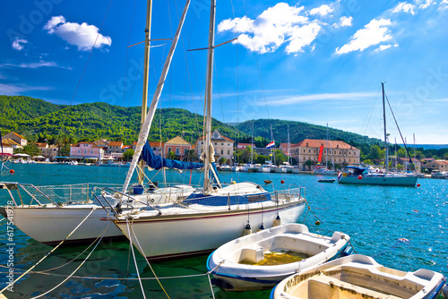 Stari Grad on Hvar island sailing destination, Dalmatia, Croatia photo