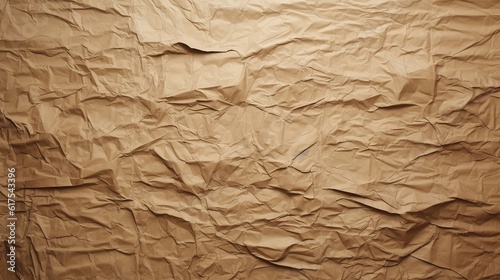 Crumpled paper background. Texture of crumpled paper. AI generated illustration