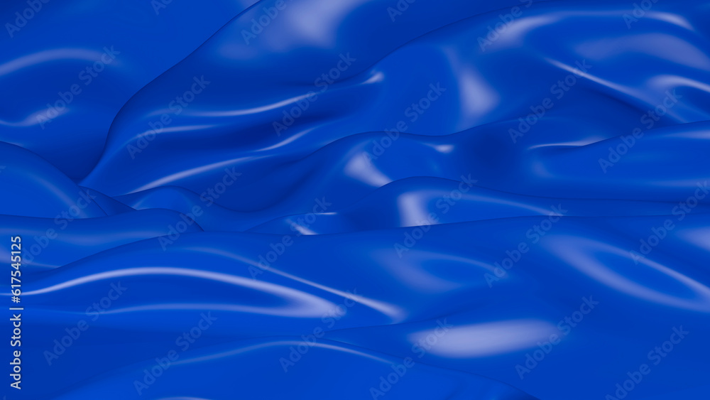 Obraz premium 3D Illustration Abstract Blue Background with Glare