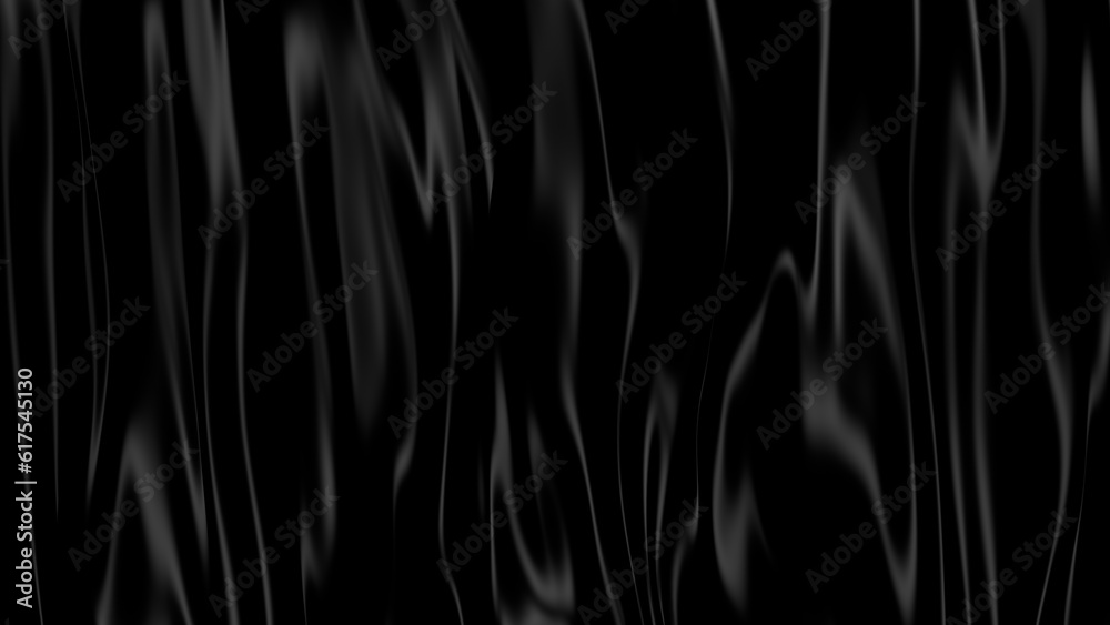 Fototapeta premium 3D Illustration Abstract Black Background with Glare