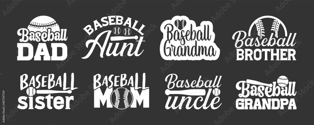 Baseball T shirt Design Bundle, Vector Baseball T shirt  design, Baseball shirt,  Baseball typography T shirt design Collection