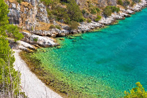 Scenic beach of Brac island, Dalmatia, Croatia