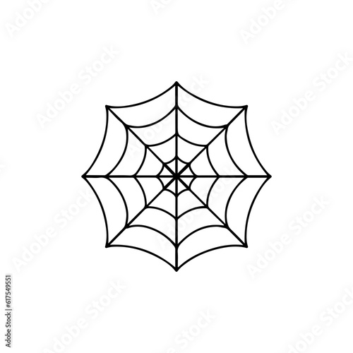 vector illustration of spider web