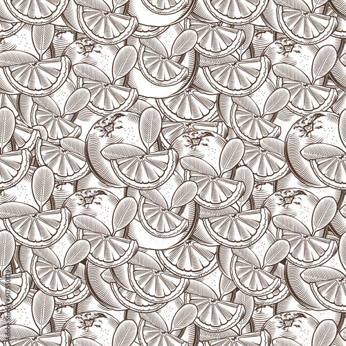 Wallpaper Mural Seamless pattern background texture in vintage style. Torontodigital.ca