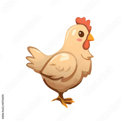 chicken illustration on a white background