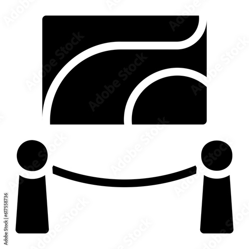 exhibition glyph icon