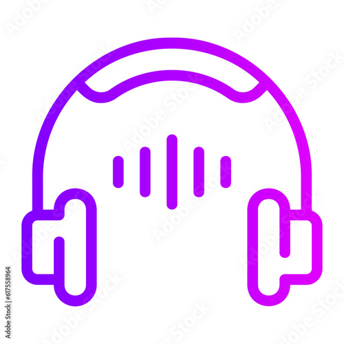 audio guide gradient icon