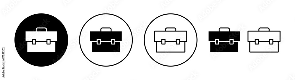 Briefcase icon set for web and mobile app. suitcase sign and symbol. luggage symbol. Briefcase icon set for web and mobile app. suitcase sign and symbol. luggage symbol.