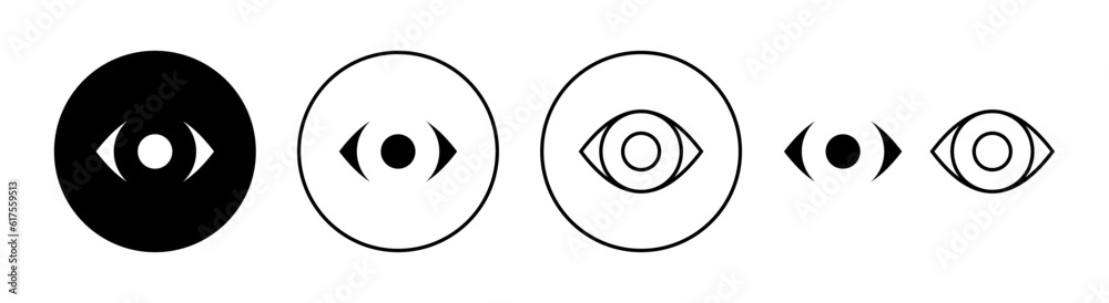 Eye icon set for web and mobile app. Eye sign and symbol. Look and Vision icon. Eye icon set for web and mobile app. Eye sign and symbol. Look and Vision icon.