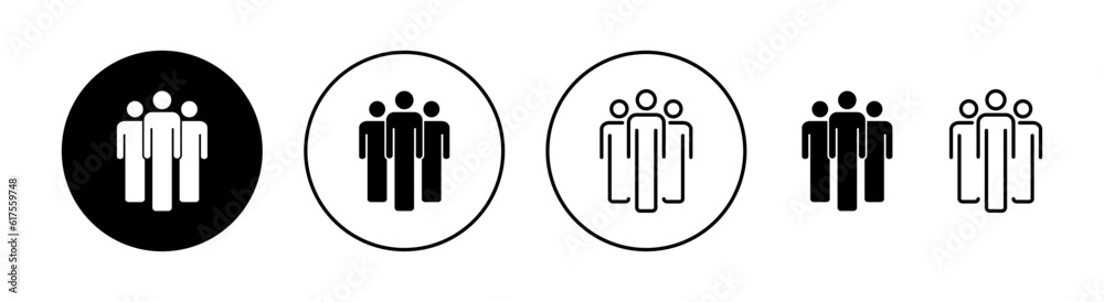 People icon set for web and mobile app. person sign and symbol. User Icon vector People icon set for web and mobile app. person sign and symbol. User Icon vector