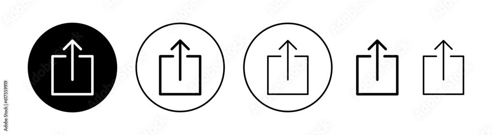Share icon set for web and mobile app. Sharing sign and symbol Share icon set for web and mobile app. Sharing sign and symbol
