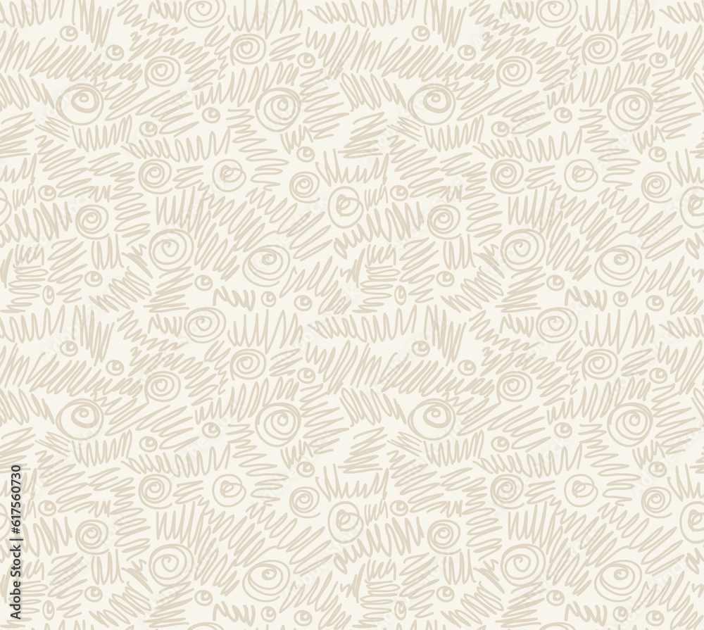Seamless abstract hand-drawn waves pattern, wavy background. Seamless pattern can be used for wallpaper, pattern fills, web page background,surface textures.