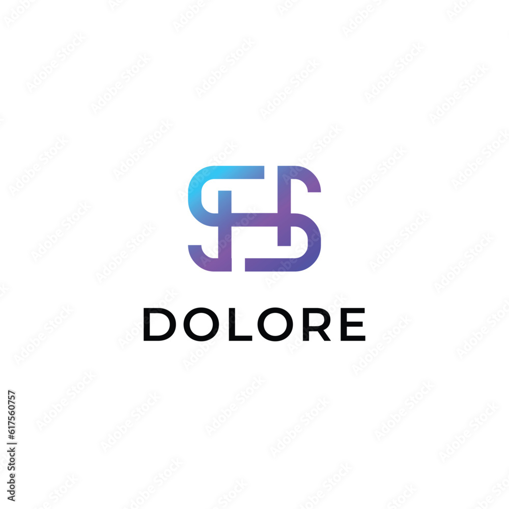 Modern letter sh logo with minimalist concept Modern letter sh logo with minimalist concept
