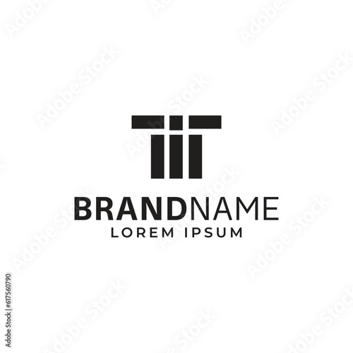 Letter Ti logo with a uniquely modern and minimalist shape