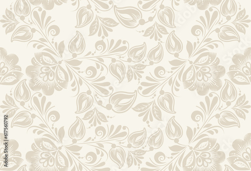 Vintage floral seamless pattern. . Seamless texture with flowers. Endless floral pattern. © Designpics