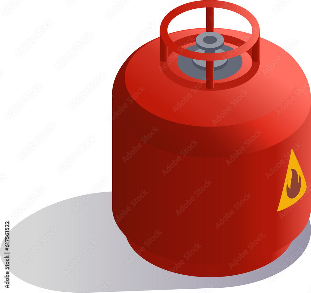 gase and fuel. Cylindrical container with liquefied compressed gases