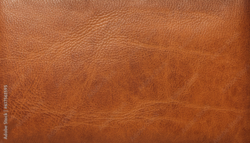 Genuine leather texture background. Dark brown, orange textures for decoration blank.