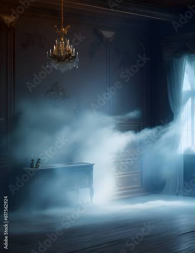 Haunted Mist Enters a Ghostly Room