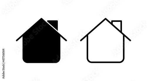 Home icon vector. House vector icon