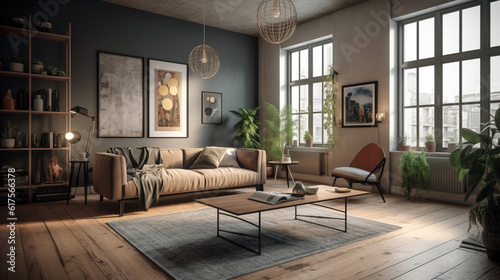 loft apartment with living room © Witri