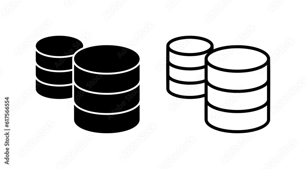 Database icon vector. server icon. storage Database icon vector. server icon. storage