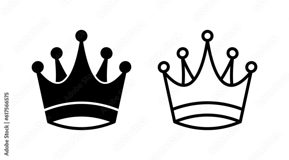 Crown Icon vector. Crown symbol for web site design, Crown Icon vector. Crown symbol for web site design,